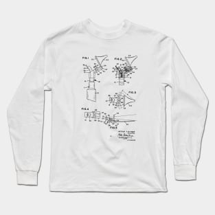 Otoscope Vintage Patent Hand Drawing Long Sleeve T-Shirt